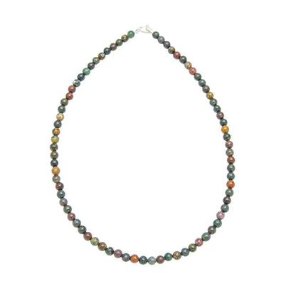 Collana in diaspro sanguigno – Perle sferiche da 6 mm