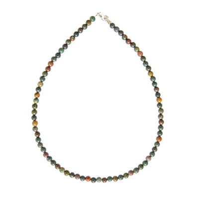 Collana in diaspro sanguigno – Perle sferiche da 6 mm