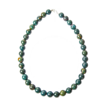 Collana in diaspro sanguigno – Perle sferiche da 12 mm
