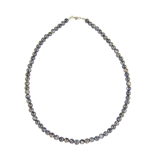 Collana in labradorite con inclusioni – Perle sferiche da 6 mm