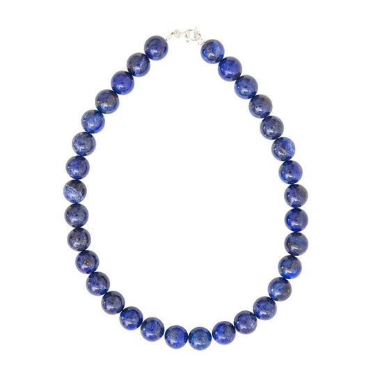Collana in lapislazzuli – Perle sferiche da 14 mm