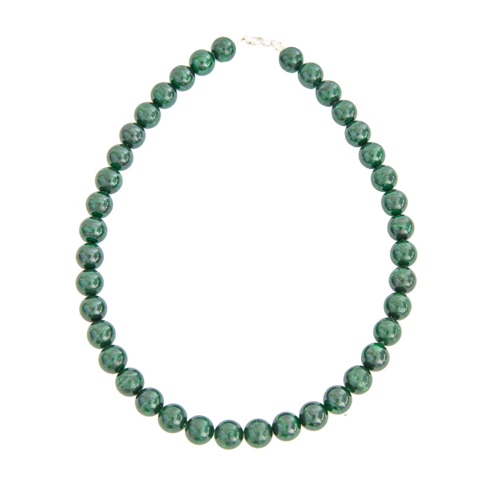 Collana in malachite – Perle sferiche da 12 mm
