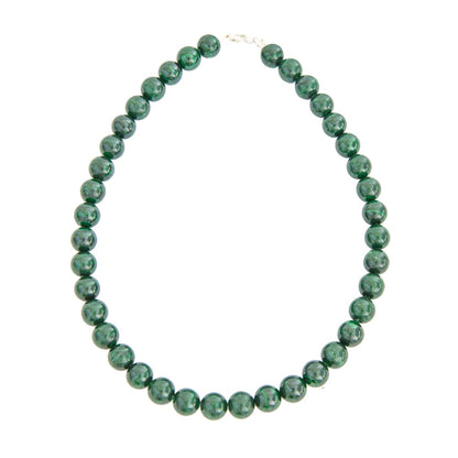 Collana in malachite – Perle sferiche da 12 mm