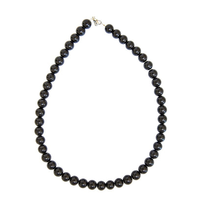 Collana in ossidiana nera – Perle sferiche da 10 mm
