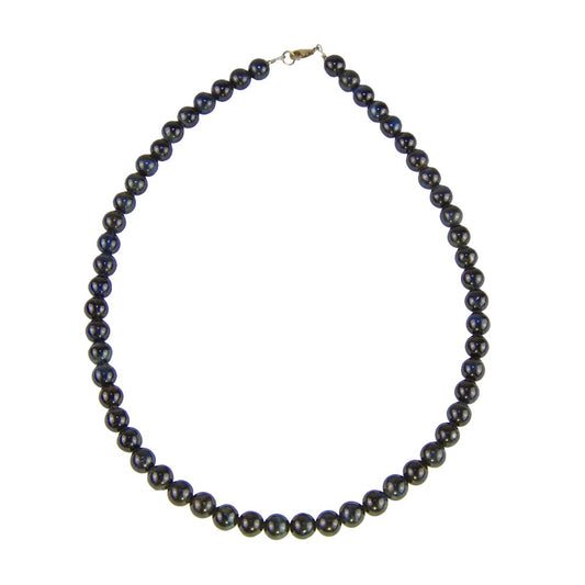 Collana in occhio di falco – Perle sferiche da 8 mm