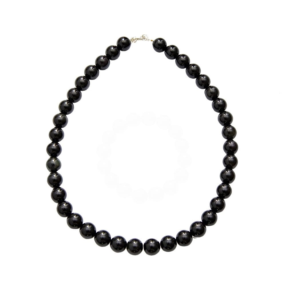 Collana in onice – Perle sferiche da 12 mm
