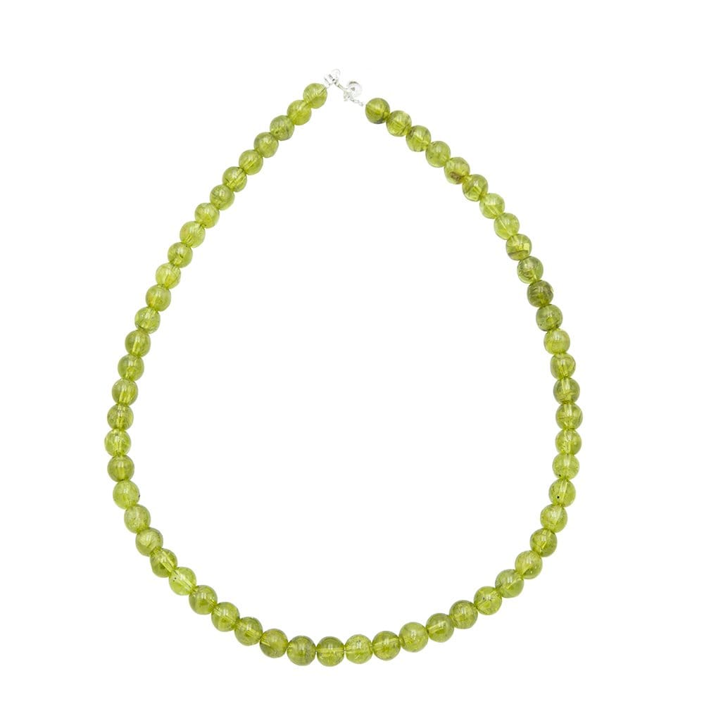 Collana in peridoto – Perle sferiche da 8 mm