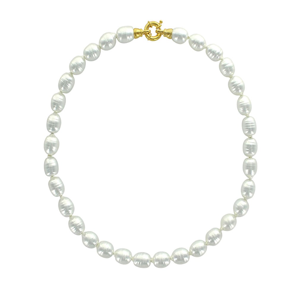 Collane barocche in perle di maiorca bianche – Barocco