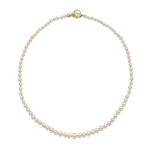 Collana in perle di maiorca bianche – Perle sferiche da 4/6 mm