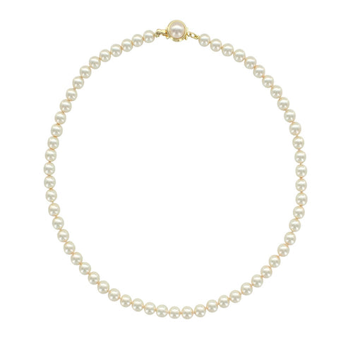 Collana in perle di maiorca bianche – Perle Sfere 6 mm