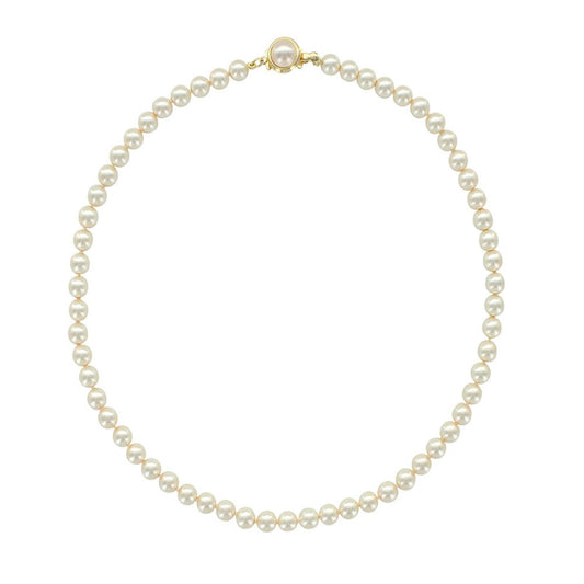 Collana in perle di maiorca bianche – Perle Sfere 6 mm