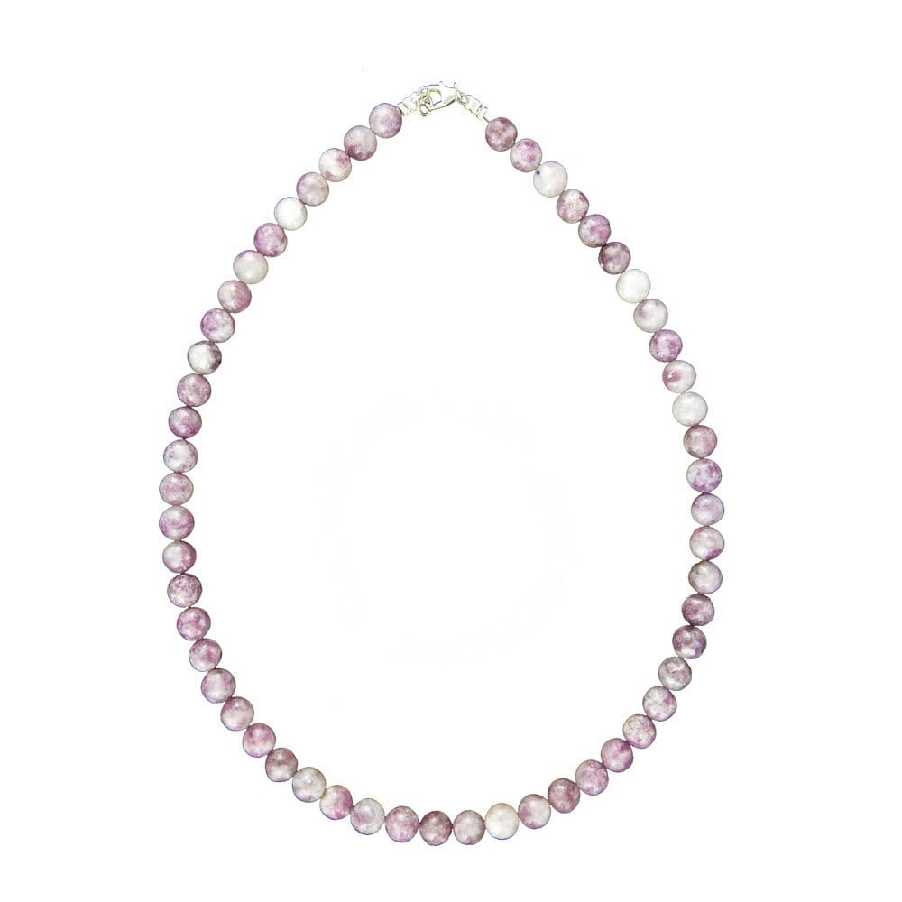 Collana in rubellite – Perle sferiche da 8 mm