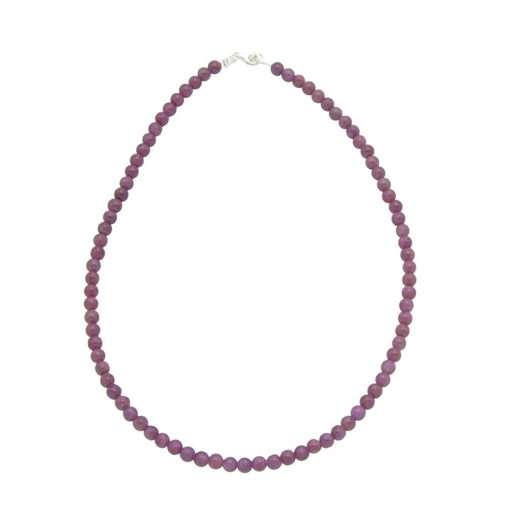 Collana in rubino – Perle sferiche da 6 mm
