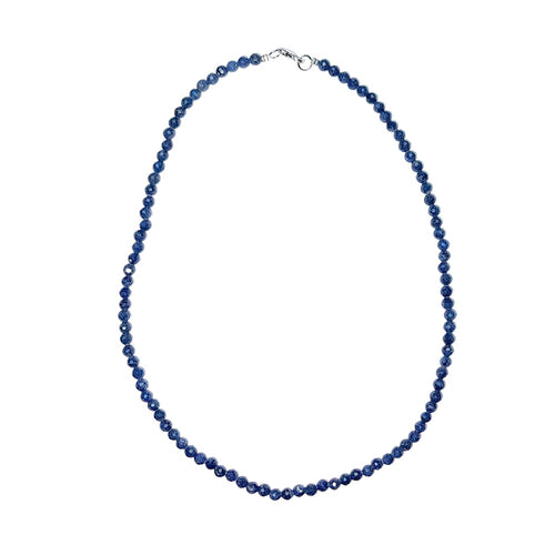 Collana in zaffiro – Perline sfaccettate 4 mm – 45 cm