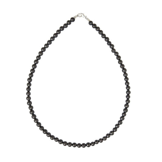 Collana in shungite – Perle sferiche da 6 mm