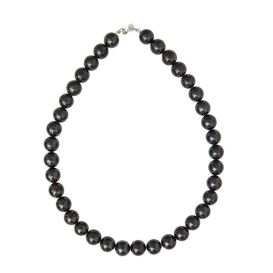 Collana in shungite – Perle sferiche da 12 mm