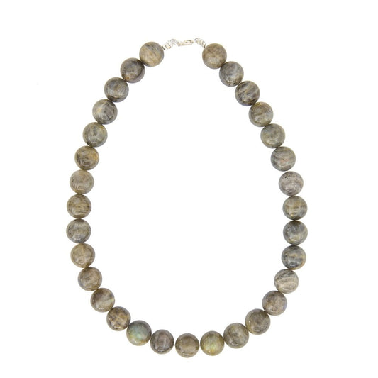 Collana in spettrolite – Perle sferiche da 14 mm