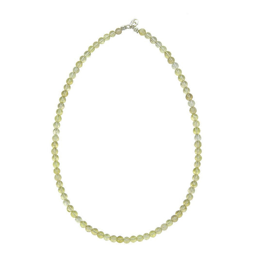 Collana in topazio limone – Perle sferiche da 6 mm