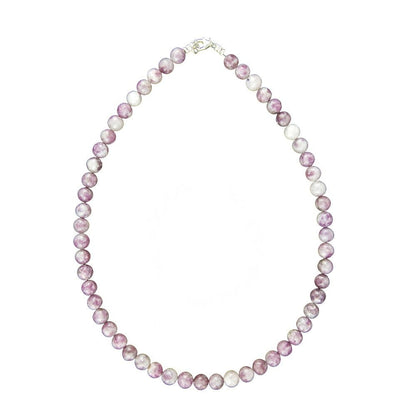Collana in tormalina rosa – Perle sferiche da 8 mm