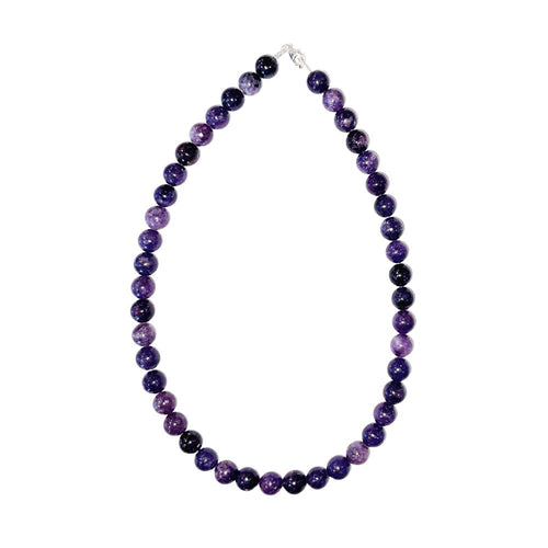 Collana in tormalina rosa – Perle sferiche da 10 mm