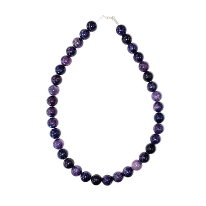 Collana in tormalina rosa – Perle sferiche da 12 mm