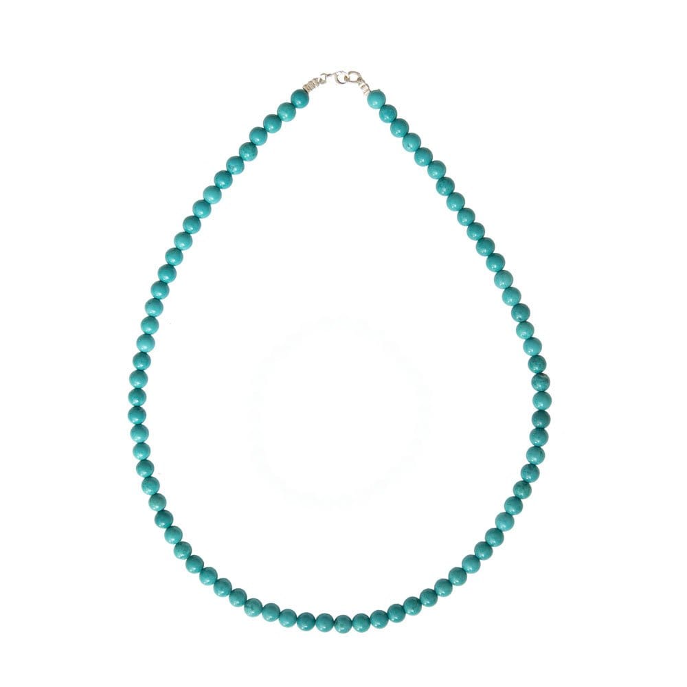 Collana in turchese stabilizzata – Perle sferiche da 6 mm