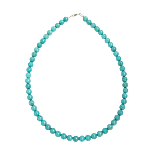 Collana in turchese stabilizzata – Perle sferiche da 8 mm