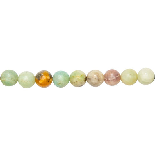 Pietra sferica di amazzonite multicolore – Perle sferiche da 10 mm