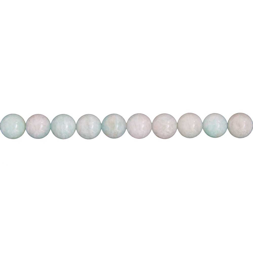 Filo di perle di amazzonite – Perle sferiche da 8 mm