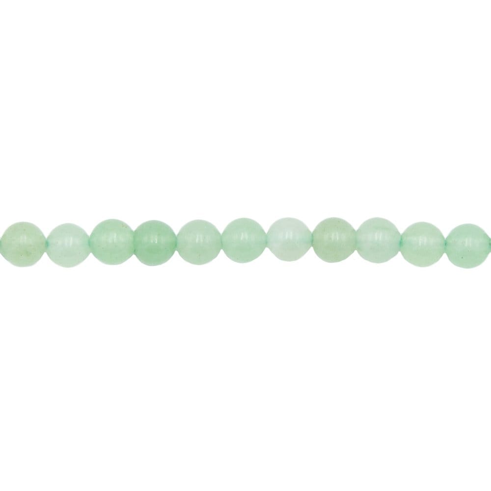 Filo di perle di avventurina – Perle sferiche da 6 mm