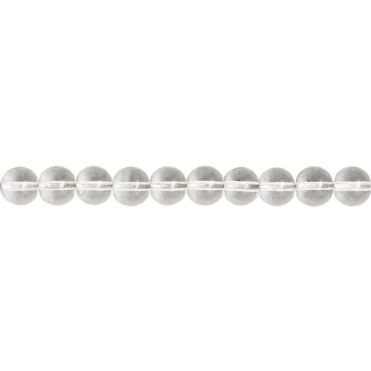 Filo di perle di cristallo di rocca – Perle sferiche da 8 mm