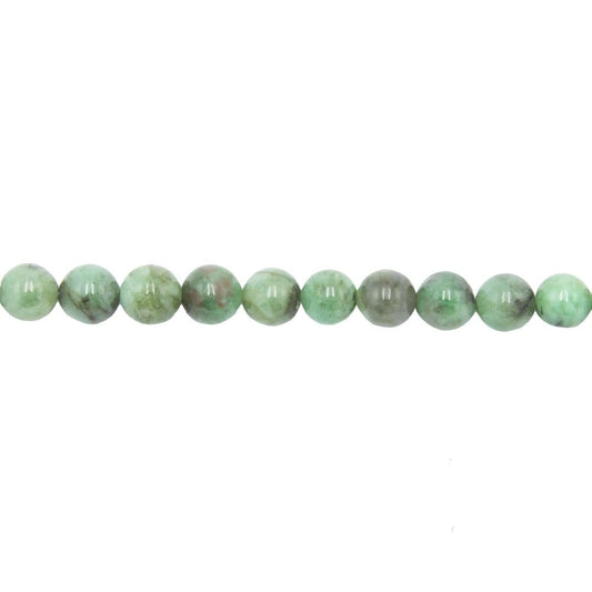 Filo di perle di smeraldo – Perle sferiche da 8 mm
