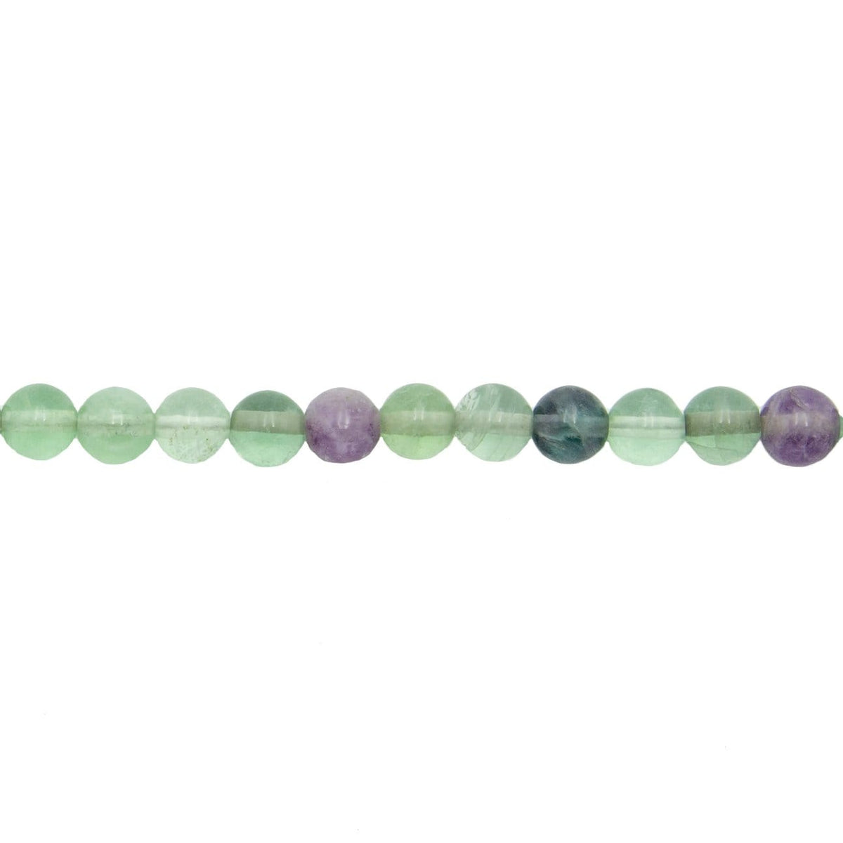Filo di perle di fluorite multicolore – Perle sferiche da 6 mm