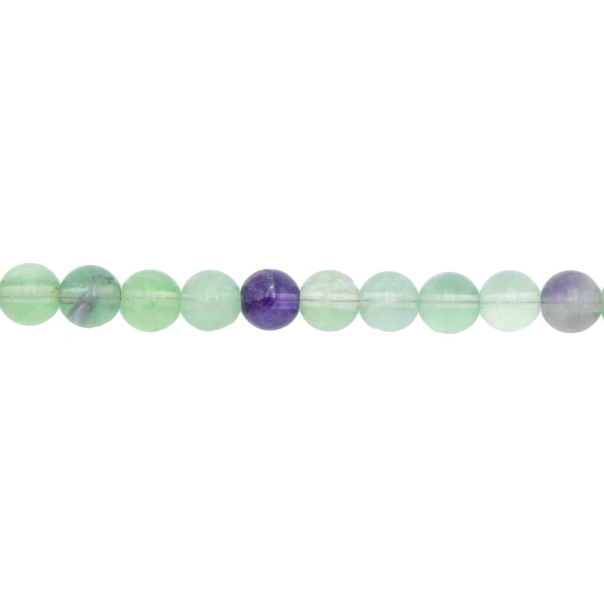 Filo di perle di fluorite multicolore – Perle sferiche da 8 mm