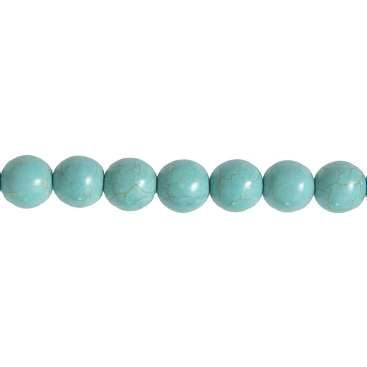 Pietra sferica di howlite blu – Perle sferiche da 14 mm
