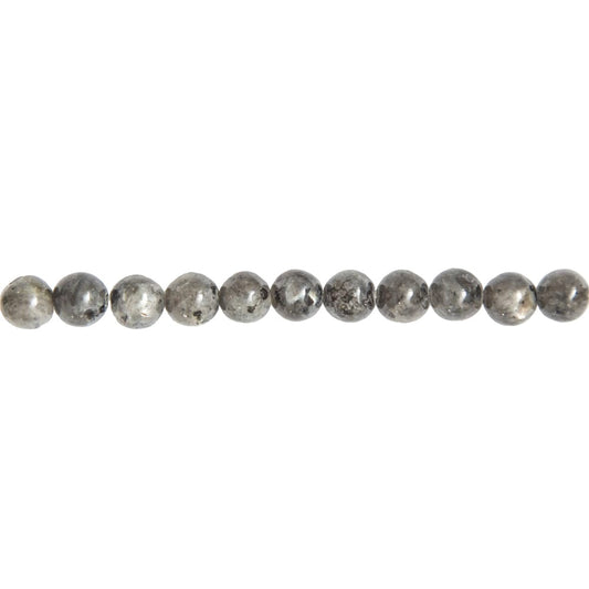 Filo di perle di labradorite con inclusioni – Perle sferiche da 6 mm
