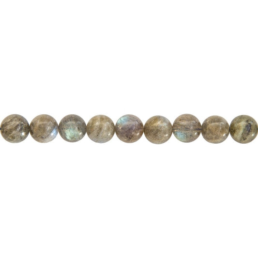 Filo di perle di spettrolite – Perle sferiche da 10 mm