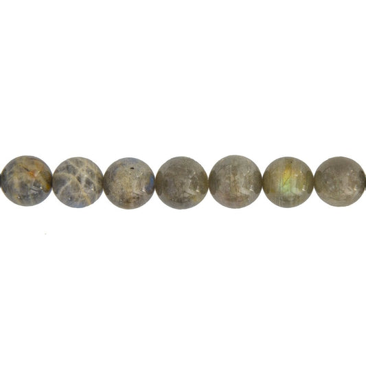 Filo di perle di spettrolite – Perle sferiche da 14 mm