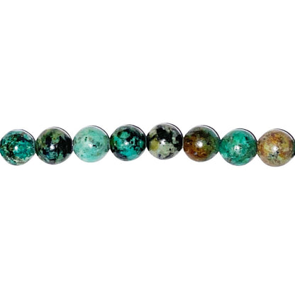 Filo di perle di turchese d'Africa – Perle sferiche 12 mm