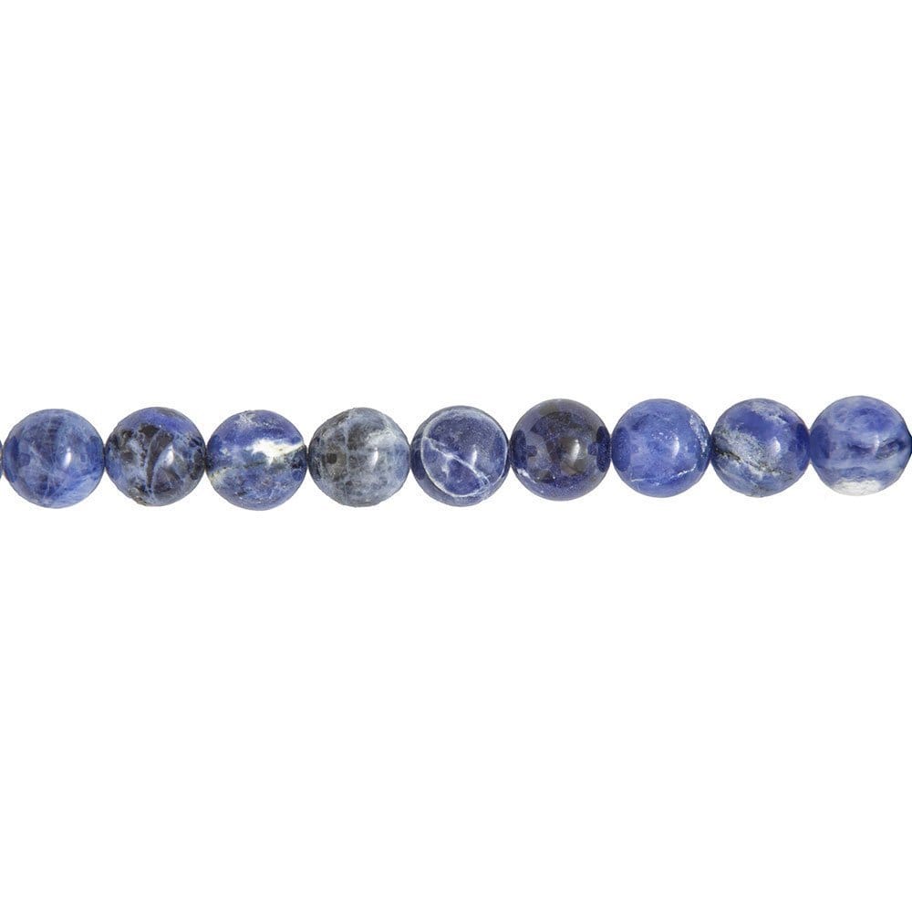Filo di perle di sodalite – Perle sferiche da 10 mm