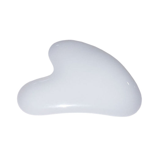 Gua Sha in giada bianca