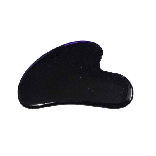 Gua Sha in ossidiana nera