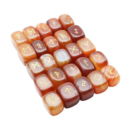 Set di 25 rune – Cornaline