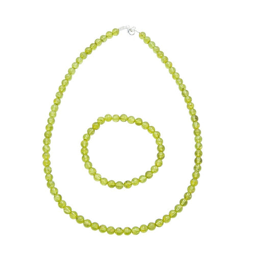 Parure in crisolito – Perle sferiche da 6 mm