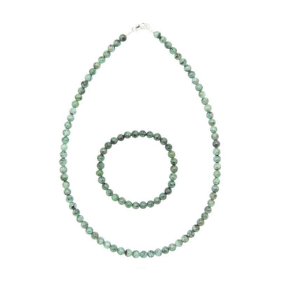 Parure in smeraldo – Perle sferiche da 6 mm