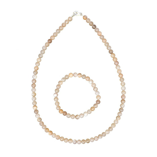 Parure in eliolite pietra del sole – Perle sferiche da 6 mm