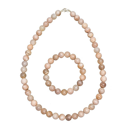 Parure in eliolite pietra del sole – Perle sferiche da 10 mm