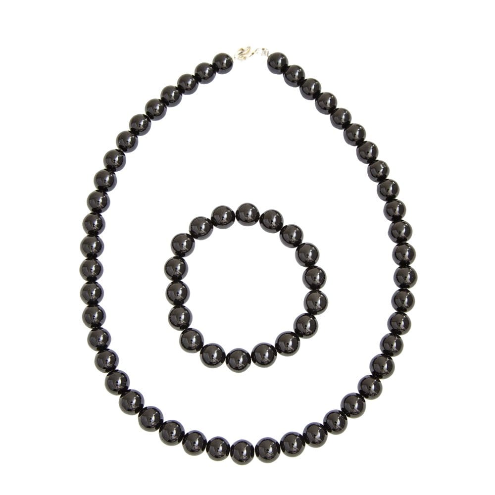Parure in onice – Perle sferiche da 10 mm