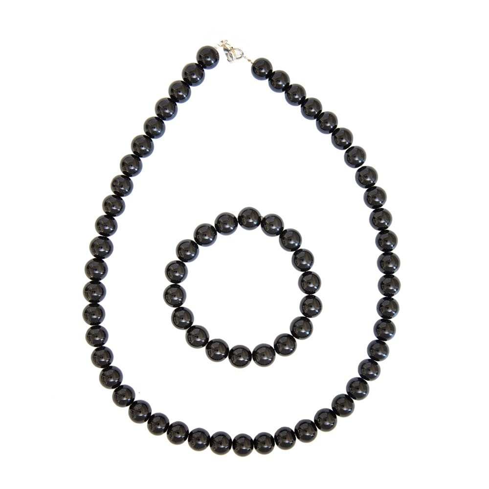 Parure in onice – Perle sferiche da 10 mm