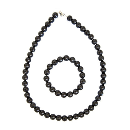 Parure in onice – Perle sferiche da 10 mm